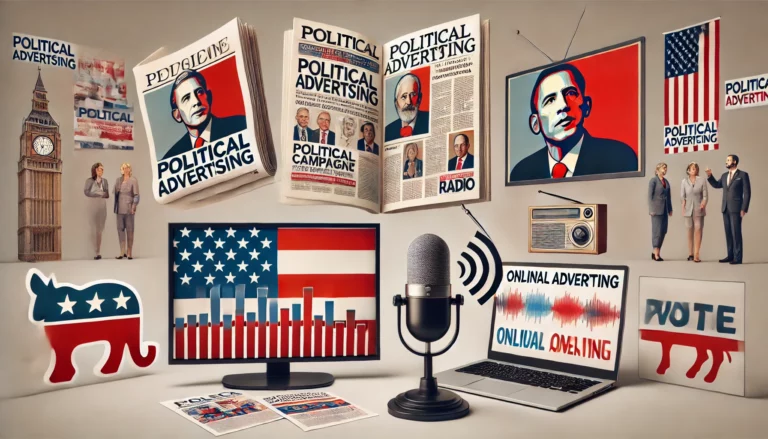 Types of Political Advertising: Print, TV, Radio, and Online