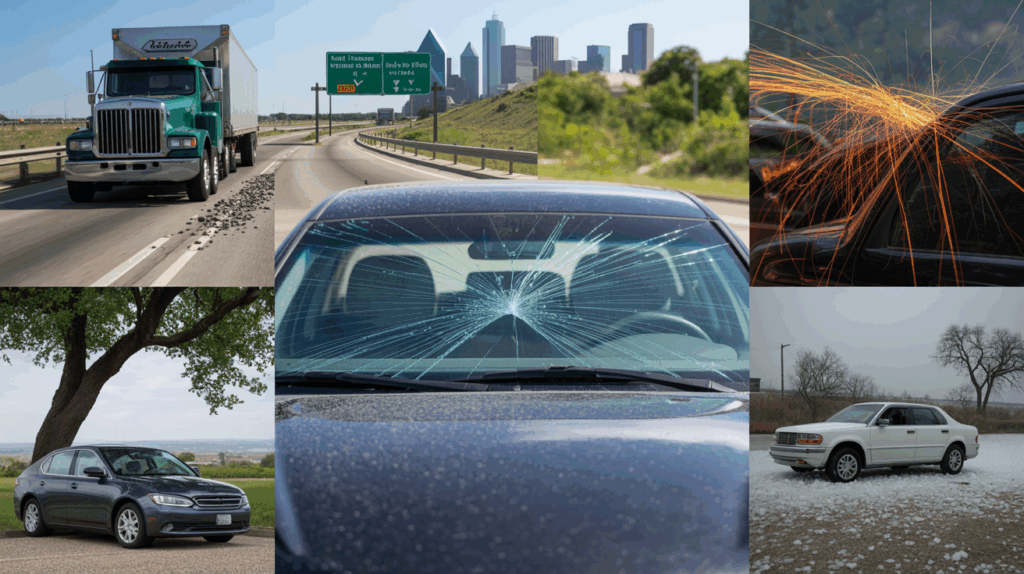 Dallas Windshield Damage Causes